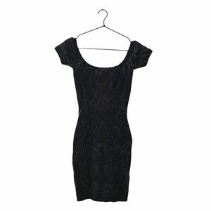GUESS black lace short sleeve dress